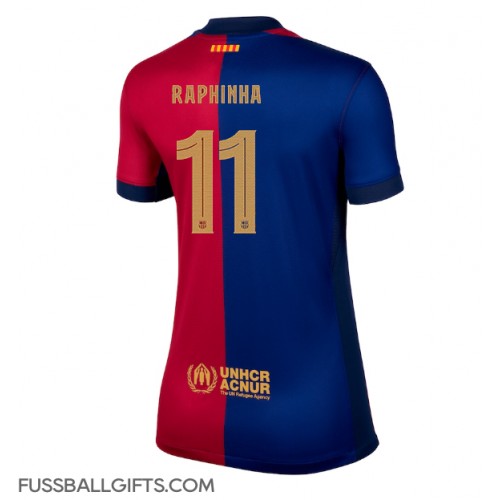 Barcelona Raphinha Belloli #11 Fußballbekleidung Heimtrikot Damen 2024-25 Kurzarm